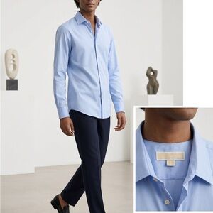 Michael Kors Light Blue Mens Dress Shirt